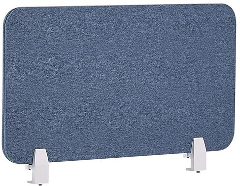 Schreibtisch Trennwand Akustik Polster blau 72 x 40 cm Schallschutz Wally