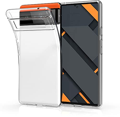kwmobile Hülle kompatibel mit Google Pixel 6 - Silikon Handyhülle transparent - Handy Case in Transparent