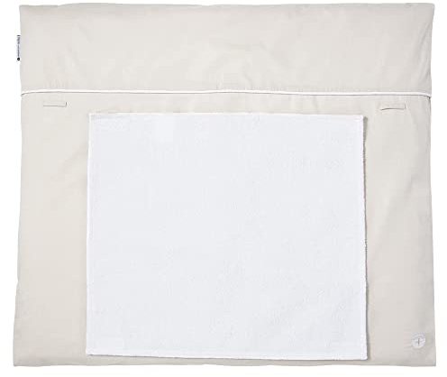 Nordic Coast Company Baby Wickelauflage 70x80 von nordic coast | waschbar Wechselhandtuch Frottee nachhaltig Bezug mit Füllung Waschmaschine geeignet & mit Waschbaren Bezug (Sand)