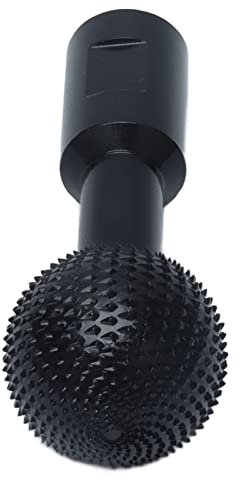 Fresa Giratoria Esférica de Carburo de Lima Rotativa, Fresas de Acero Al Carbono para Amoladora de Troquel, Talla de Madera de Metal, Grabado, Pulido, Taladrado, Fresado, Corte (10 mm)