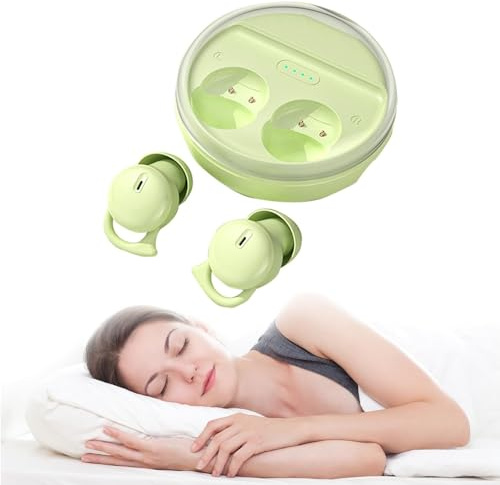 Mini Wireless Bluetooth Kopfhörer kabellos für Seitenschläfer in-Ear unsichtbare kleinste Schlaf Bluetooth Ohrhörer für kleine Ohren Seitenschläfer Noise Cancelling Schlafkopfhörer Sport Headset