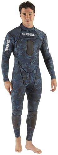 SEAC Blue Sea, einteiliger Tauchanzug, 1,5 mm, Herren, camo Blue