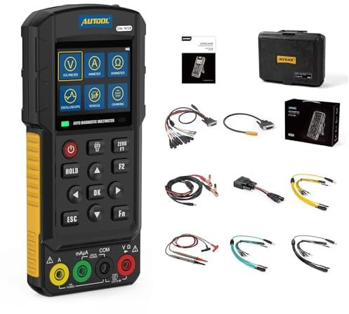 Digital Multimeter Tester, Spannung Strom Frequenz Widerstand Schaltung Analog Signal Oszilloskop lgnition Pulse Signal Fuel Injector Analog Aignal Relay Kline und kann Daten lesen Maßnahmen Tool