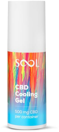SOOL Gel Refrescante con CBD 500 mg, 100 ml | Para Articulaciones y Músculos | Aplicación Fácil | Crema de Masaje con CBD para Pies, Rodillas, Cuello y Hombros
