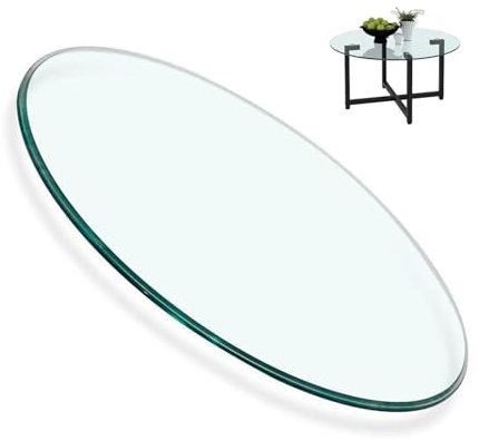 Tischplatte GehäRtetes Glas, Glas Tisch Glasscheibe, Platte Glastisch, Runde Tischplatte Aus GehäRtetem, Tisch Glasplatte Ersatzteil, Transparent Rund, Tischplatte Aus GehäRtetem Glas ( Size : 40CM(16
