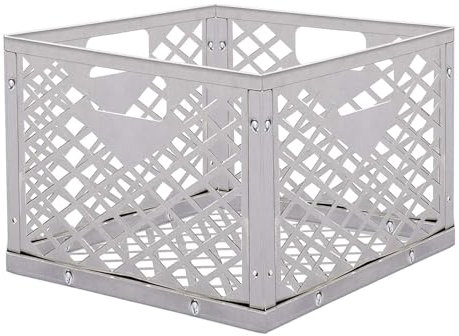 Cestas de carbón para fumadores - Cesta de acero inoxidable con mango | Rostfre Ies Horno Accesorios para el hogar y tienda de campaña de huevo, pared ERN, pesca, Hen