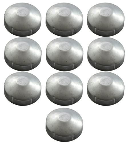 DIMEIYAN Zaunpfostenkappe, Aufsätze for Zaunpfosten, 10er-Pack Zaunpfostenkappe, runde Endkappe aus Aluminium-Maschendraht for Außendurchmesserpfosten/Rohr-Maschendraht-Zaunpfostenkappe(60mm)
