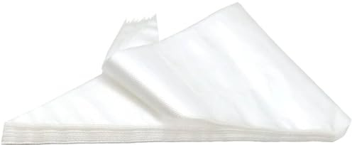 Lot de 100 poches à douille jetables extra épaisses de 30,5 cm - Résistantes - Anti-déchirure - Qualité alimentaire - Pour décoration de biscuits, cupcakes et amateurs de pâtisserie professionnels