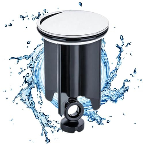 40 mm Waschbeckenstöpsel,Höhenverstellbarer Abflussstopfen für Waschbecken - Robuster, stark abdichtender, rostfreier Ablassstopfen für Toiletten, Badewannen und Waschbecken