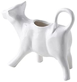 Gravy Boat Cow-Shaped Ceramic Sauce Boat Western Steak Gravy Boat Creative Milk Cup with Handle Sauce Boat