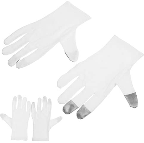 KITANDOVE 2paare Pärchen Dünne Baumwollhandschuhe Für Frauen Arbeitshandschuhe Mit Touchscreen-funktion Rutschfeste Gartenhandschuhe Für Komfortable Nutzung Im Freien