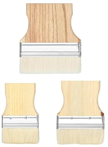 3 Stück Pinselset Malerbedarf, Malerpinsel Set, Breiten 74mm 96mm 115mm, Pinselset Acrylfarben und Acrylfarben Maler Pinsel, Geeignet für Haushaltsgebrauch und Pinsel wandfarbe DIY Handarbeiten﻿﻿