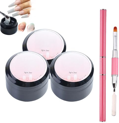 Nail Repair Protection Gel for Split Natural Nails | 2025 Instant Cracked Nail Repair Kit | Long Lasting Repair Gel with Eco-Friendly Formula | Broken Nail Quick Fix for Home & Salon (3 Pcs)