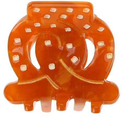 TSMORY Pince à cheveux marron pour femme - Pince à chignon - Pince à cheveux vintage - Grande pince à cheveux ronde