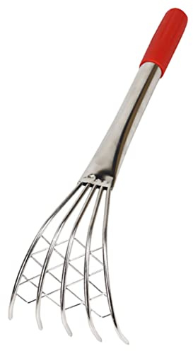 BCOATH per Telline in Acciaio con Manico Ergonomico Antiscivolo Attrezzo Resistente per Scavo di Vongole Cozze e Frutti di Strumento da Spiaggia Stabile e Riutilizzabile