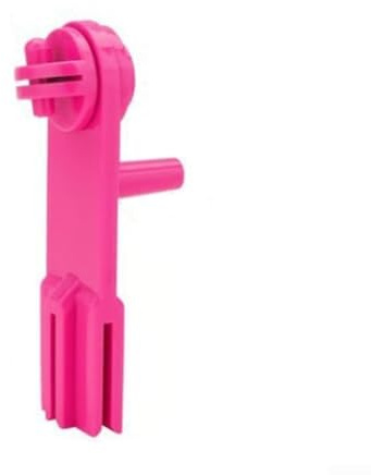 Bobinadora manual de bobina, rebobinadora de hilo de manivela para bobina de bordado e hilo de coser, herramienta de bobinado de alambre de plástico con diseño de montaje en pared, hilo portátil (rojo
