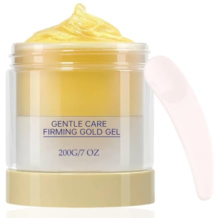 Cellulite Cream for Belly Thigh Arm & Butt — Firm Skin Tightening Cream for Body — Anti Stretch Mark & Sweat Cream for Loose Skin — Gentle Carefirming Gold Gel Fast Absorbing Body Care Gel