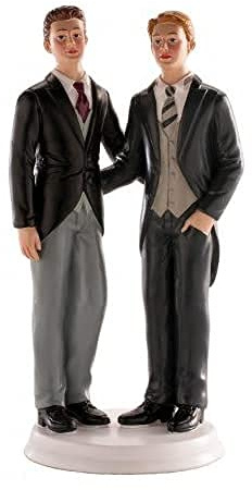 Dekora - Männliches Brautpaar Figur für Hochzeitstorte 19 cm
