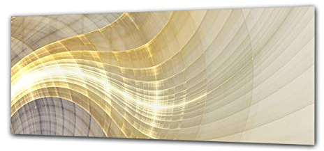 ConceptCrystal Glasbild 125 x 50 cm – Abstrakte Kunst 15