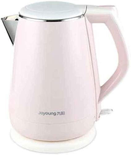 WHLMYH Bouilloires, Bouilloire En Acier Inoxydable, Bouilloire Électrique Automatique Double Anti-Brûlure, Bouilloire Multifonction,Rose,1,5 L