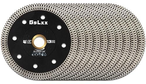 4 1/2 inch Tiles Diamond Saw Blades 4.5 Dry Wet Cutter Angle Grinder Diamond Blades for Porcelain Tiles Granite Marble Concrete Ceramic Stone（10PCS）