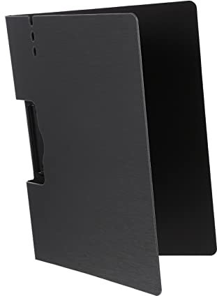 VILLFUL Faltbarer A4 Aktenhalter Dokumentenhalter Aus Pp Mit Metall Optik Glatten Kanten Clip Design Für Büro Schule Und Zuhause