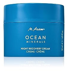M. Asam OCEAN MINERALS Night Recovery Cream (50 ml) – regenerierende Nachtcreme verbessert die Elastizität & Trockenheitsfältchen, Gesichtscreme pflegt die Haut mit Ceramiden, Sheabutter & Arganöl