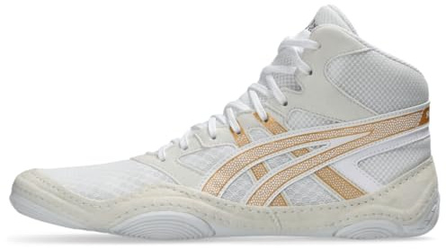 Asics Scarpe da wrestling Snapdown 4 Uomo, bianco/oro puro., 11