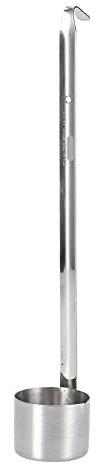 Louche En Acier Inoxydable à Long Manche, Multifonction En Acier Inoxydable, Trous De Suspension Et Crochet De Queue, Petite Louche à Vin Avec Bec Verseur Pour la Maison(500ML)