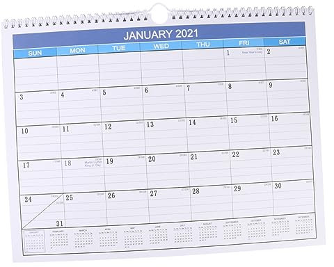 NUOBESTY 1stück Englische Aufhängungskalender Wandkalender Mit Internationalen Feiertagen Einfacher Stil Für Büro Und Zuhause Für Notizen Und Planung