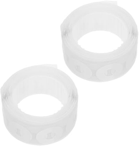 Lurrose 500stücke Selbstklebende Lochverstärker Ringe Weiß Pvc Lochschutz Aufkleber Für Geflochtene Seiten Büro Schule Hole Repair Labels