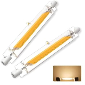 Hsientpe R7S LED 118mm Dimmbar, 20W R7S 118mm Glühbirne Ersatz für 200W Halogenlamp, Lampen Naturweiß 4500K 2000LM Kein Flackern, 360°Abstrahlwinkel LED Stab,Leuchtmittel,2er Pack