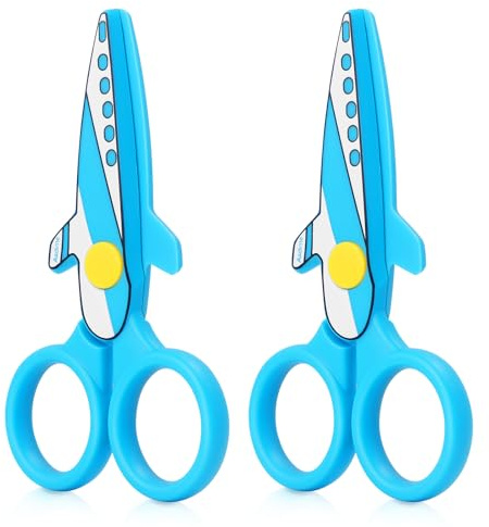 Asdirne Barnsax, barnsäkerhetssax för förskolebarn, konst- och hantverkssäker sax, paket med 2