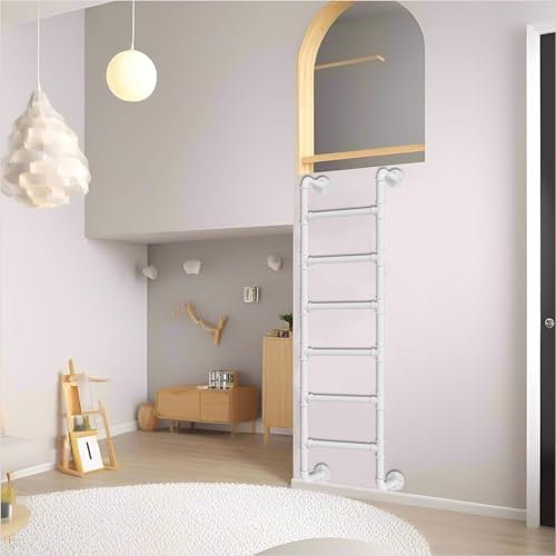 Scala a gradini per letto a castello, per cantina, finestra, pozzo, uscita antincendio, con supporto a parete, 269,2 cm