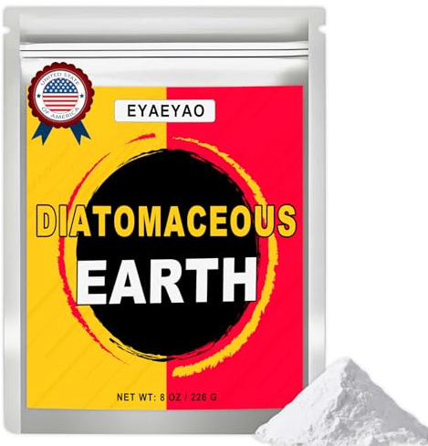 Diatomaceous Earth Food Grade 8 oz - 100% Diatomaceous Powder for Pets, Dogs, Home & Garden - Safe for Humans & Animals (8 oz)