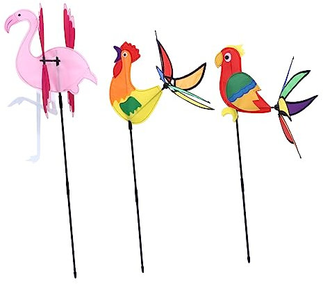 ibasenice 3pièces à Vent De Dessin Animé Jouets Décoration De Fête pour Jardin Cour Maison Set