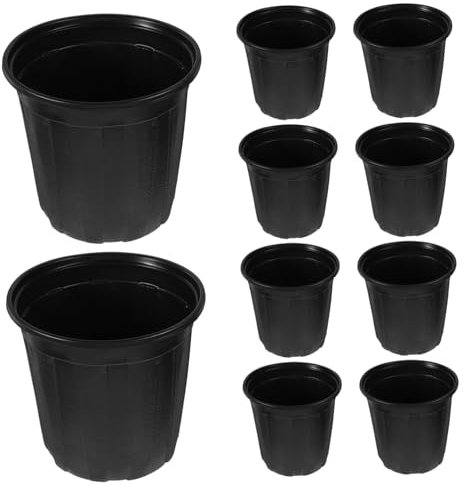 SUPVOX 10pezzi Vasi Da Vivaio Plastica Resistente Contenitori Per Fioriere Drenaggio Efficiente Adatti Per Piante Da Ed Esterno Vasi Per Coltivazione Piante