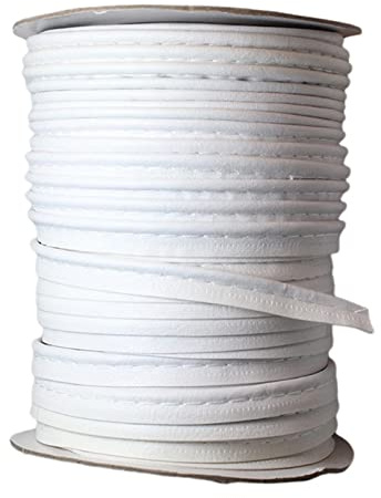 Schrägband aus Kunstleder, zum Nähen von Kleidungsstücken, Beige, 45,7 m