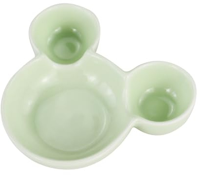LuckyOpt Ciotola per criceto, carino criceto in ceramica, ciotola per porcellini d'India facile da pulire, ciotola per cibo per ricci, roditori (verde)