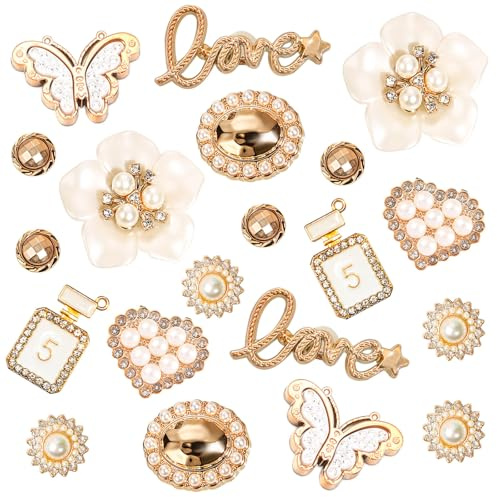 JOOTUEPO 20 Stück Schuh Charms, Schuhanstecker Anstecke, Schuhanhänger, Schuh Charms Anstecker Stecker Set für Charm Glitzer, für Crocs Anstecker, PVC Shoe Charm für Mädchen Frauen Kinder