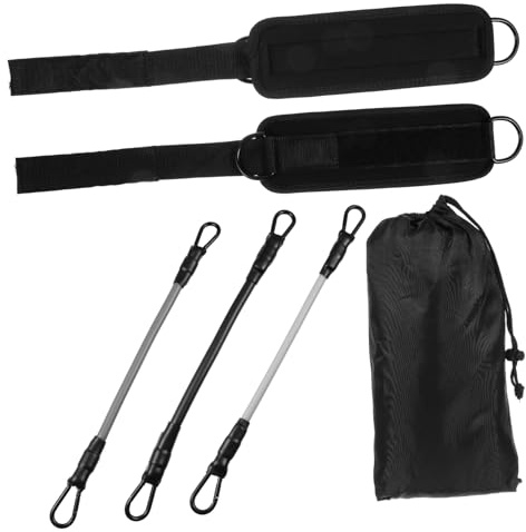 TOYZFRIENDY Bandas De Resistencia Para Tobillo Entrenadora Tibial Con Tobilleras De Tpe Gradiente Gris, Set De 3 Bandas De Tobilleras Negras Para Gimnasio Casa y Entrenamiento De Piernas