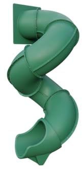 9-Foot Turbo Twister Slide for Playsets – Twisting Adventure, Smooth & Safe Ride | TUSK Strong℠ (Green)