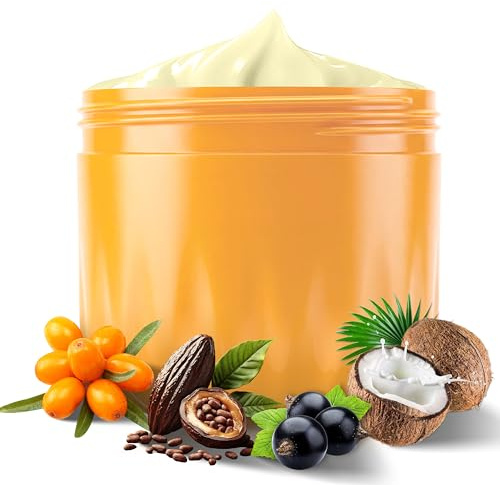 OUKEYA Bum Firming & Tightening Cream 300g, Brazilian Guaraná & Cupuaçu Butter Body Lotion, Anti-Cellulite Intensive Treatment with Squalane & Hyaluronic Acid, Fast-Absorbing Non-Greasy Texture