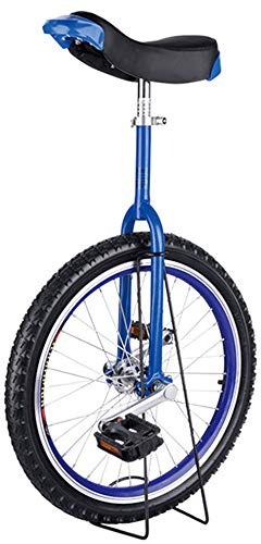 VNsdSD Monociclo da 24/20/18/31 Pollici, Monociclo con Ruote Antiscivolo, Pneumatici Montagna Equitazione Esercizio di autoequilibrio Balance Bike Sport all'Aria Aperta Fitness(Blue,24inches)