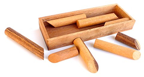 Logica Spiele Art. Cigar Box - Denkspiel aus Holz - Schwierigkeit 4/6 Extrem - Knobelspiel - Geduldspiel - Euklid Serie