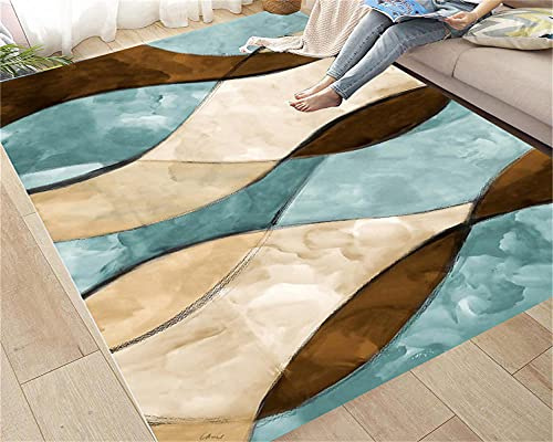 RUGMRZ Descente De Lit Chambre Adulte Moderne Tapis Design Salon géométrique Couloir décoration Accessoires Peuvent être lavésTapis Long 40X60CM