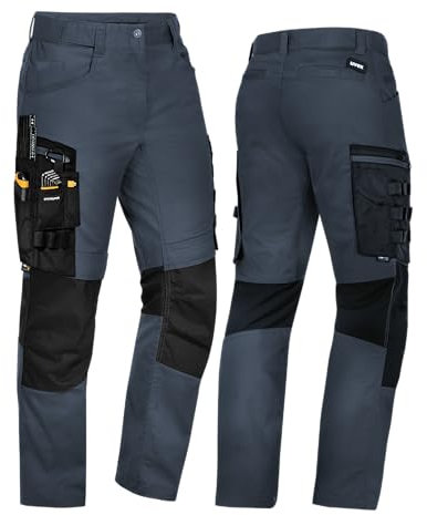 Uvex Echor Herren Premium Arbeitshose - verstärkt mit Cordura - Stretch-Bundhose - Extra Stauraum - Dunkelblau - Gr 56