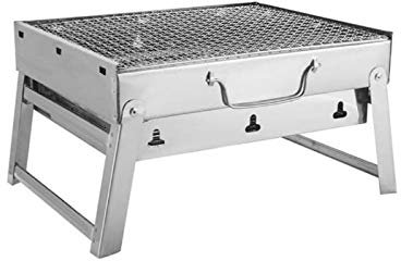 Picknick-BBQ-Grills für Grillverstärker, Splitter-Outdoor-Edelstahl-Wander-Holzkohle-Campinggrill