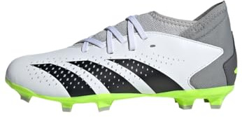 Adidas Unisex Kinder Predator Accuracy.3 Firm Ground Boots, Cloud White/Core Black/Lucid Lemon, 38 EU