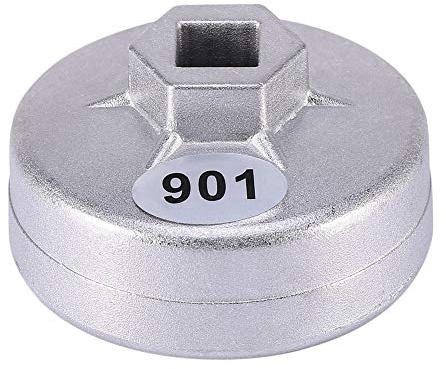 Chiave Per Filtro Olio Per Flauto, Chiave Dinamometrica Utensile Manuale da 65 Mm Strumento Per Rimozione Tappo Filtro Olio Per Riparazione Auto 14 Flauti Dispositivo di Rimozione Tappo Filtro Olio